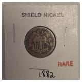 1882 SHIELD NICKEL