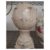 CRACKLE LOOK RICE BUD STATUE 14IN