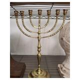 BRASS CANDELABRA 18IN