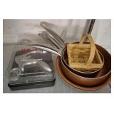 RABBIT WINE OPENER, POTS AND PANS