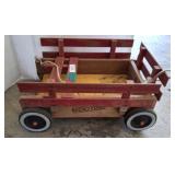 RADIO FLYER WOODEN WAGON-SHOWS SOME WEAR