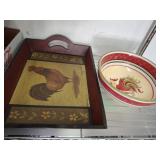 ROOSTER BOWL AND PLATTER