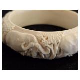 CARVED BANGLE BRACELET