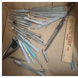 ASSORTED ENGINEERING TOOLS, RULES, MISC
