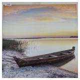 INLET BOAT CANVAS PRINT UNFRAMED