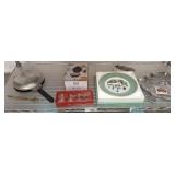 GROUP- CHRISTMAS DISHES, ORNAMENTS, MISC