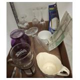 GROUP OF STEMWARE, COKE, MISC