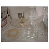 DECANTERS, SNACK PLATE, MISC