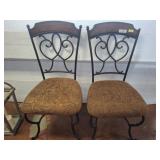 PR METAL FRAME CHAIRS W/ UPHOLSTERED SEATS
