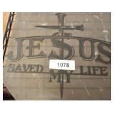 10IN JESUS LASER CUT