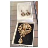 EARRINGS AND PIN