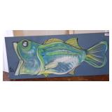 PAINTED FISH ON BOARD