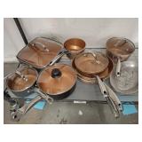ASSORTED POTS AND PANS,