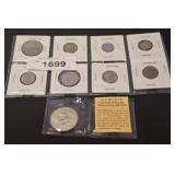 MEXICAN SILVER DOLLAR, FOREIGN COINS