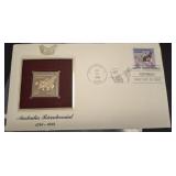 GOLD FOIL STAMP FIRST DAY COVER