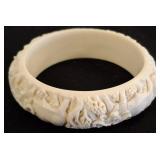 CARVED BANGLE BRACELET