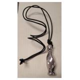 SAKS FIFTH AVE BOTTLE NECKLACE MARKED 925