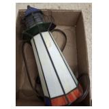 STAINED GLASS TORCHE STYLE DESK LAMP 8IN LIGHT