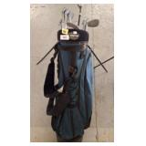 BURTON BAG WITH ASSORTED CLUBS