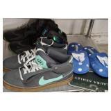 ASSORTED SHOES, NIKES, SLIPPERS