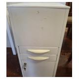 METAL FILE CABINET-2 DRAWERS, LOCKING DOOR