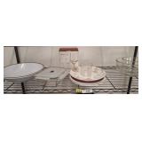 ASSORTED PLATES, PLATTERS, MIXING BOWLS