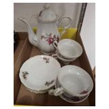 ROSE PATTERN TEA SET