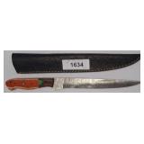 DAMASCUS BLADE CARVING KNIFE KNIFE WITH SHEATH,