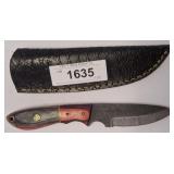 DAMASCUS BLADE CARVING KNIFE KNIFE WITH SHEATH, GR