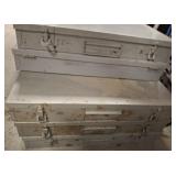 8 METAL COLLECTOR BOXES