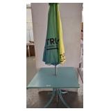 METAL OUTDOOR TABLE W/ TRULY HARD SELTZER