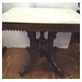 MARBLE TOP EASTLAKE FOYER TABLE