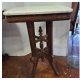 MARBLE TOP EASTLAKE ACCENT TABLE