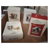 4 DISNEY HALLMARK ORNAMENTS