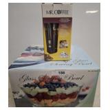 GLASS SERVING BOWL, MR. COFFEE GRINDER
