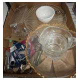 ASSORTED GLASSWARE, SNACK SET, MISC
