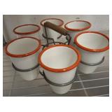 HEARTH AND HAND MAGNOLIA CUP CARRIER SET