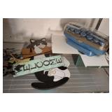 GROUP OF DCOR, WALL DCOR, CURLERS, MISC