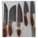 DAMASCUS BLADE KNIFE SET 5 PC