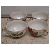 POINSETTIA TEA CUPS 4