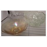 CUT GLASS AND PRESSED BOWLS