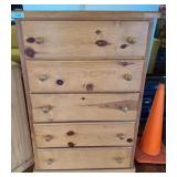 PINE 5 DRAWER CHEST OF DRAWERS