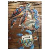 TURTLE AND FISH METAL DCOR