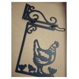 LASER CUT CHICKEN 8IN HANGING