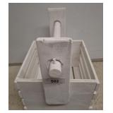 WOODEN HANDLE BASKET