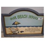 BEACH HOUSE 24IN SIGN