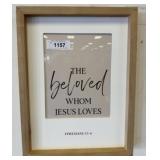 JESUS LOVES ME SIGHN IN FRAME