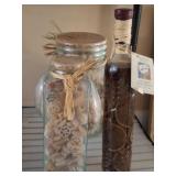 PASTA FILLED GLASS JAR AND BOTTLES