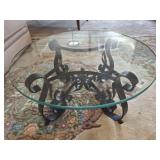 GLASS TOP COFFEE TABLE 36X16