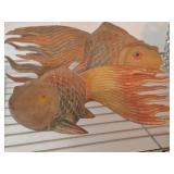 COMPOSITE KOI FIGURINES